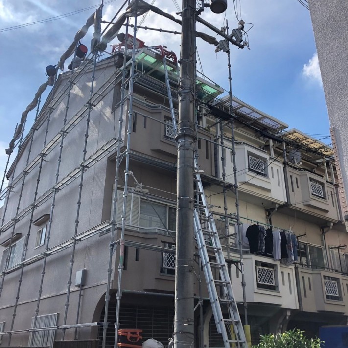 作業足場設置