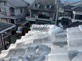 詰めた漆喰