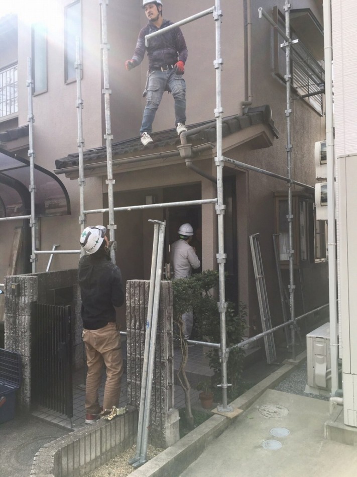 塗装足場