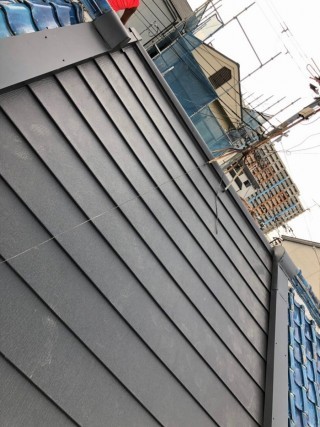 葺き替えた屋根
