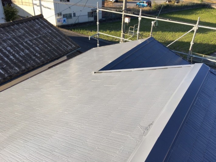 屋根塗装工事完了
