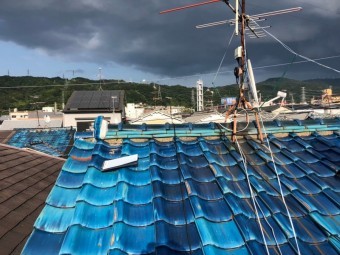 漆喰の剥がれ