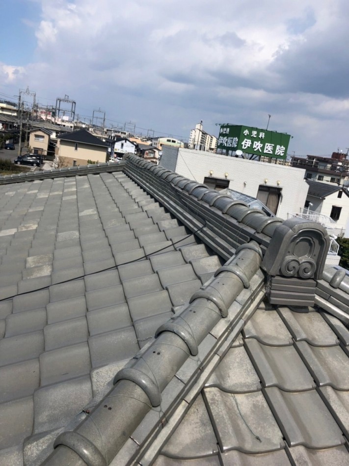 屋根上