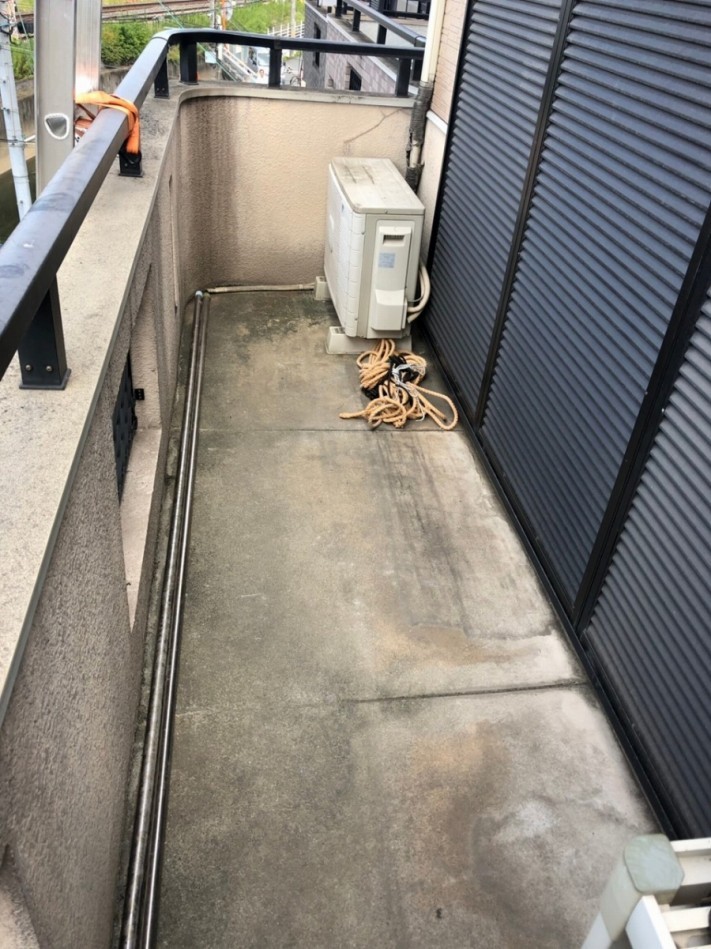 解体後の掃除