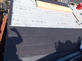 ガルバリウム屋根張り込み
