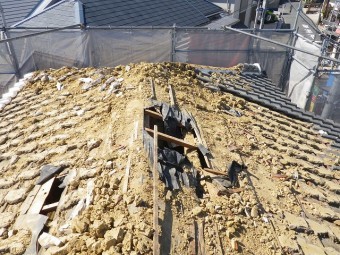 屋根下地劣化