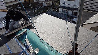 カラーベスト貼り