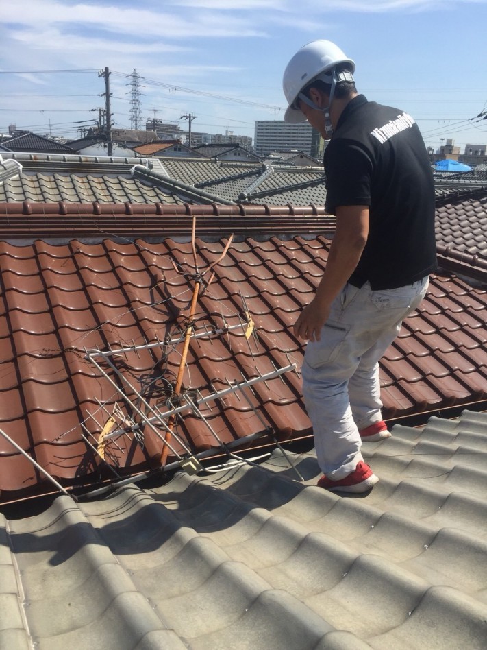 アンテナ撤去