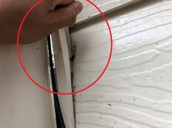 サイディングの破損