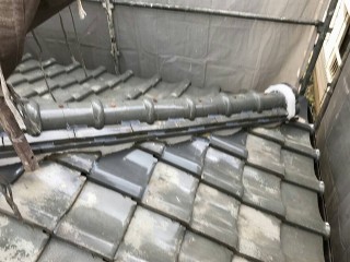 棟瓦施工後