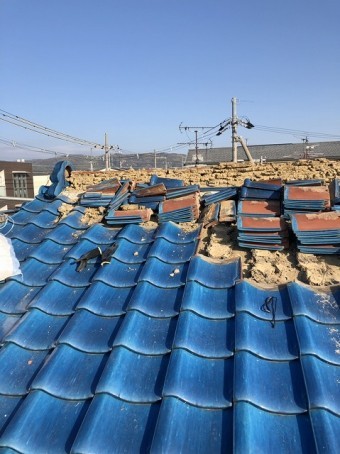 土葺き屋根