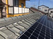 太陽光パネル設置の屋根