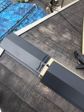 棟板金の修理