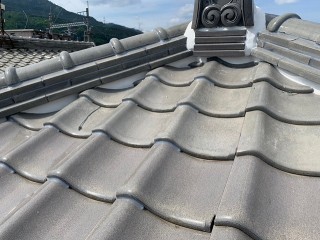 漆喰の詰め直し