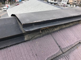 棟板金の劣化