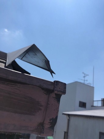 ケラバの破損