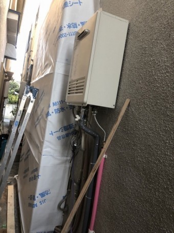 風呂増築壁