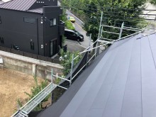 屋根カバー完成風景