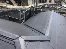 棟板金取り付け後