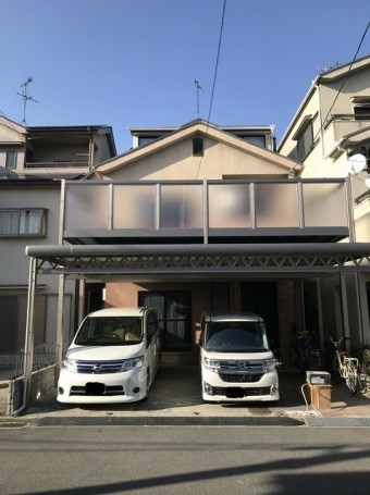 折半ガレージ完成