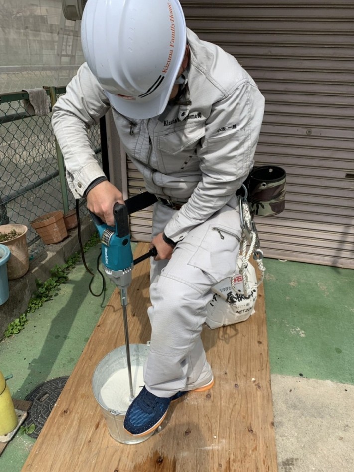 漆喰練り