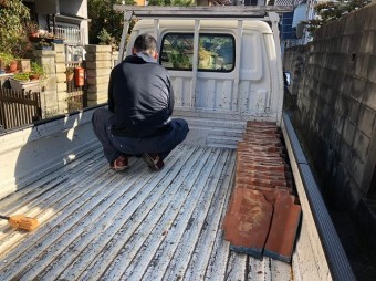 廃棄屋根