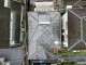 ドローを飛ばして撮影した工事前の屋根