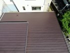 カバー工法で工事が完了した屋根