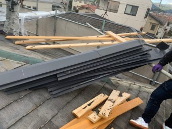 既存解体棟板金廃棄