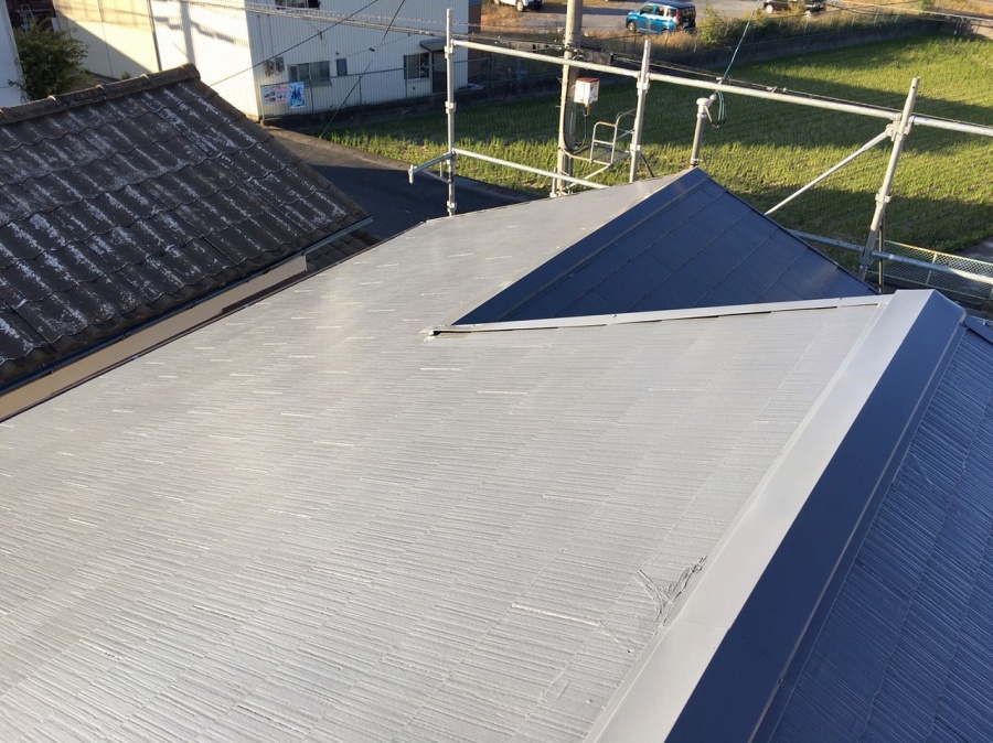 スレート屋根塗装完了