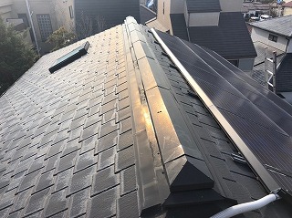 カラーベスト材の屋根