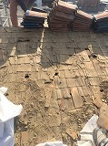 屋根の解体