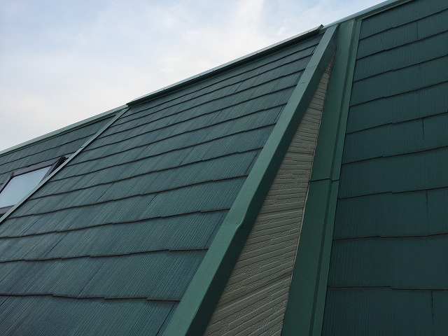守山市古高町で屋根勾配が急なスレート屋根の現場調査を実施！！