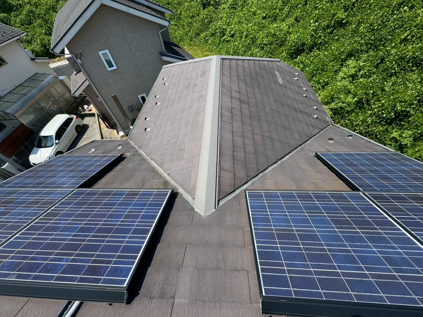 大津市　工事前　屋根塗装