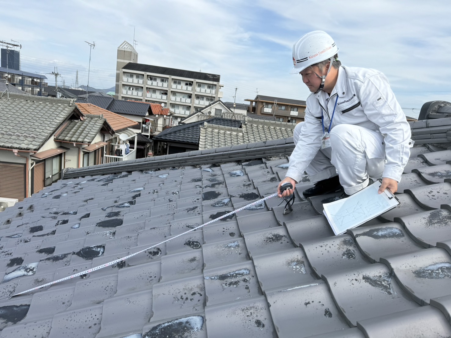 屋根現場調査　白田