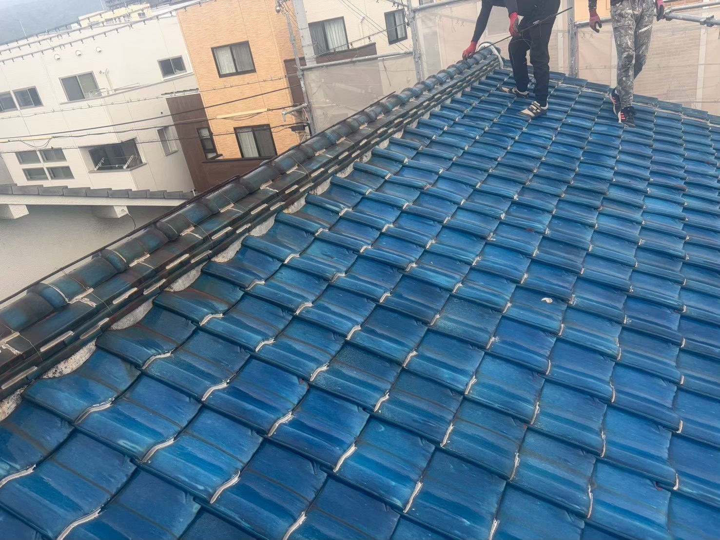 工事前に撮影した屋根の全体像