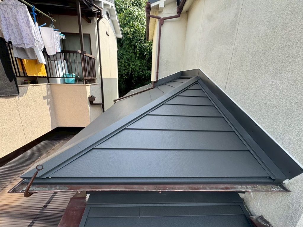下屋取り合いの完成