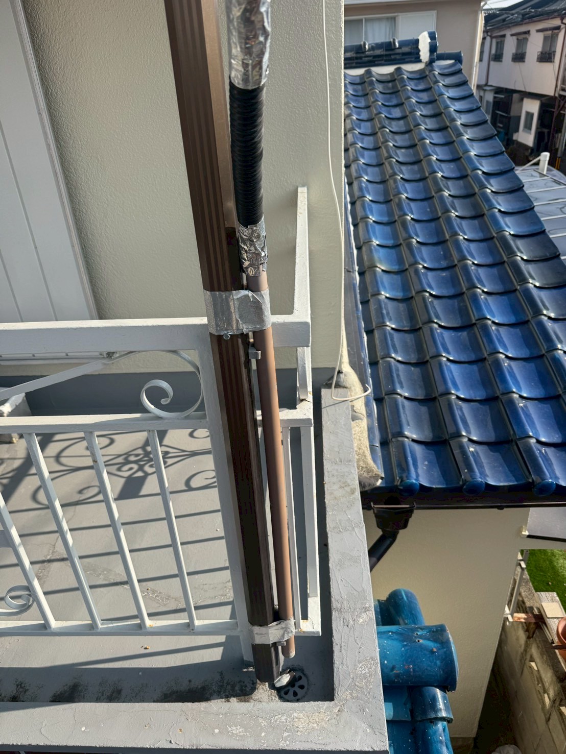 バルコニー排水まわりの確認