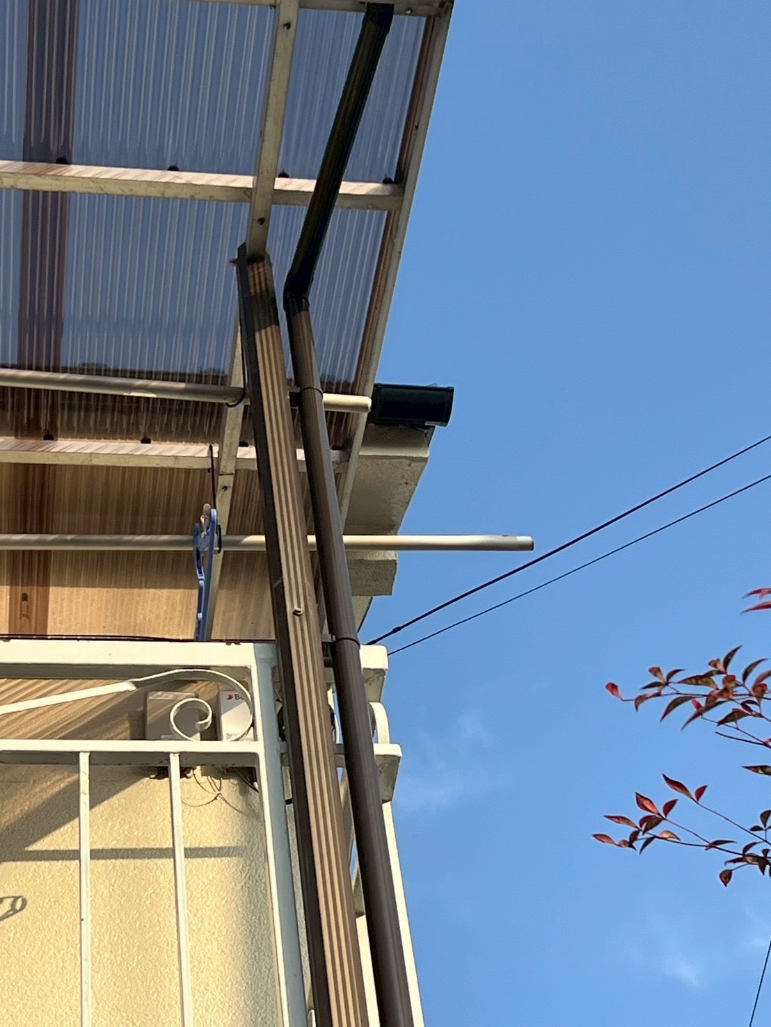 雨樋交換と配管まわりの調整